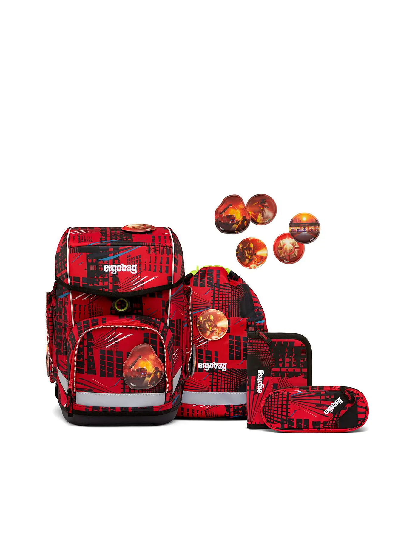 ERGOBAG | Schultaschen Set Cubo 5tlg AlarmBäreitschaft | 